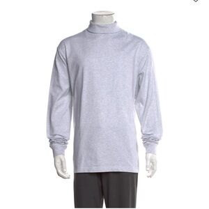 Kith light heather gray Turtleneck Long Sleeve Shirt